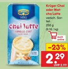Chai Latte oder Matcha Latte Angebote von Krüger bei Netto Marken-Discount Hameln für 2,29 €