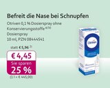 mea - meine apotheke - Otriven 0,1 % Dosierspray ohne Konservierungsstoffe Angebot im Prospekt Otriven 0,1 % Dosierspray ohne Konservierungsstoffe bei mea - meine apotheke im Prospekt "" für 4,45 €