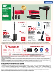 Promos Aspirateur dans le catalogue "ÉLECTROSHOW" de Auchan Hypermarché Aspirateur en promo dans le catalogue Auchan Hypermarché à la page 3