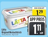 Original Brotaufstrich im EDEKA Prospekt Original Brotaufstrich von Lätta im aktuellen EDEKA Prospekt für 1,11 €