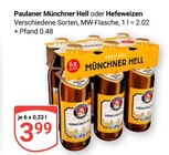 Münchner Hell im Angebot bei GLOBUS in Gotha Münchner Hell Angebote von Paulaner bei GLOBUS Gotha für 3,99 €
