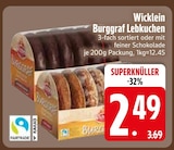 Burggraf Lebkuchen im EDEKA Prospekt Burggraf Lebkuchen von Wicklein im aktuellen EDEKA Prospekt für 2,49 €