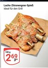 GLOBUS Wetzlar - Lachs-Zitronengras-Spieß Angebot im Prospekt Lachs-Zitronengras-Spieß bei GLOBUS im Wetzlar Prospekt für 2,69 €