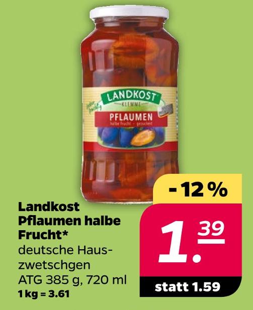 Pflaumen halbe Frucht