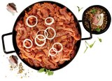 Aktuelle Fleisch Angebote bei REWE in Moers Aktuelles Schlemmerpfanne »Gyros« oder Schweinefleischpfanne »Greek Style« Angebot bei REWE in Moers ab 0,99 €