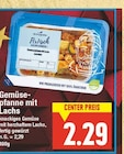 Gemüsepfanne mit Lachs im aktuellen E center Prospekt