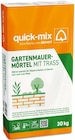 Gartenmauer-Mörtel mit Trass Angebote von quick-mix bei Hellweg Dortmund für 10,49 €