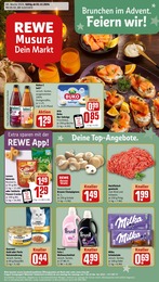 REWE Prospekt "Dein Markt" für Berlin, 18 Seiten, 02.12.2024 - 07.12.2024