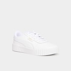 Promo Tennis basses à lacets en cuir Puma blanc femme à 41,99 € dans le catalogue La Halle à Le Vigen