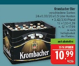 bier im Angebot bei Marktkauf in Fürth bier Angebote von Krombacher bei Marktkauf Fürth für 10,99 €