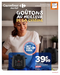 Prix et réduction Multicuiseur dans le prospectus Carrefour Market en cours Offre Multicuiseur dans le catalogue Carrefour Market du moment à la page 1