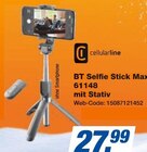 BT Selfie Stick Max 61148 mit Stativ Angebote von cellularline bei expert Bottrop für 27,99 €