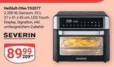 Heißluft-Ofen TO2077 Angebote von SEVERIN bei GLOBUS Kaiserslautern für 89,99 €