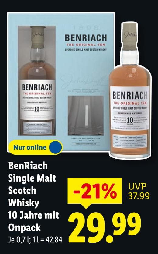 Single Malt Scotch Whisky 10 Jahre mit Onpack