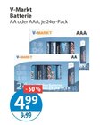 Batterien AA im V-Markt Prospekt Batterie von V-Markt im aktuellen V-Markt Prospekt für 4,99 €