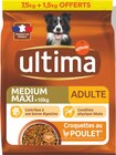 Croquettes pour chien médium/maxi adulte poulet - ULTIMA en promo chez Intermarché Montpellier à 20,27 €