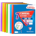 Lot 7 cahiers Koverbook - CLAIREFONTAINE en promo chez Carrefour Marseille à 19,95 €