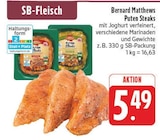 Puten Steaks Angebote von Bernard Matthews bei EDEKA Bautzen für 5,49 €