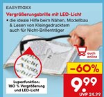 Vergrößerungsbrille mit LED-Licht von EASYMAXX im aktuellen Netto Marken-Discount Prospekt