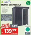Metall Gerätehaus im Angebot bei Marktkauf in Schwabach Metall Gerätehaus Angebote von Juskys bei Marktkauf Schwabach für 139,99 €