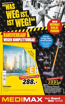 Aktueller MEDIMAX Prospekt "WAS WEG IST, IST WEG!" Seite 1 von 4 Seiten für Berlin