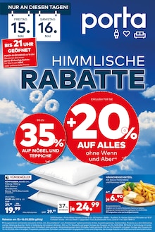 porta Möbel Prospekt HIMMLISCHE RABATTE mit 1 Seite