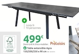 Table extensible Agra - Proloisirs - Mr. Bricolage à Bastia Table extensible Agra - Proloisirs en promo chez Mr. Bricolage Bastia à 499,00 €