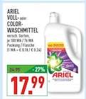 VOLL- oder COLOR-WASCHMITTEL bei Marktkauf im Ahlen Prospekt für 17,99 €