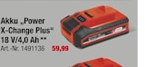 Aktuelles Akku Power X-Change Plus Angebot bei toom Baumarkt in Hannover ab 59,99 €