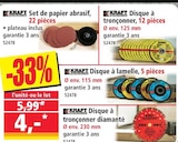 Set de papier abrasif - KRAFT en promo chez Norma Metz à 4,00 €