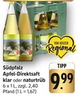 Apfel-Direktsaft klar im Angebot bei EDEKA in Pirmasens Apfel-Direktsaft klar Angebote von Südpfalz bei EDEKA Pirmasens für 9,99 €