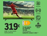 TV LED 55A2TX 55" 140 cm - Schneider en promo chez E.Leclerc Nice à 319,00 €