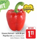 Paprika rot bei E center im Filderstadt Prospekt für 1,11 €