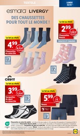 Chaussettes Angebote im Prospekt "Le vrai prix des bonnes choses" von Lidl auf Seite 27