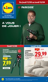 Prospectus Lidl à Coudray, "Le vrai prix des bonnes choses", 49 pages de promos valables du 11/09/2025 au 15/09/2025