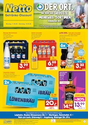 Aktueller Netto Marken-Discount Prospekt mit Bier, "DER ORT, AN DEM DU IMMER AUSGEZEICHNETE PREISE FINDEST.", Seite 1