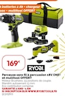 Perceuse sans fl à percussion 18V ONE+ et multitool OFFERT - RYOBI dans le catalogue Weldom