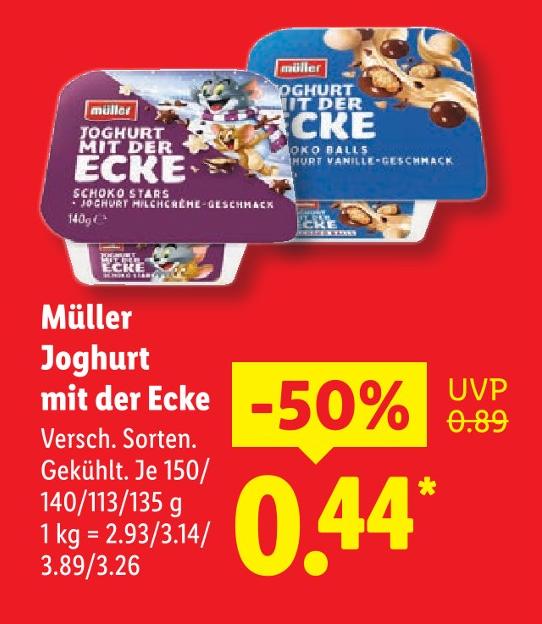 Joghurt mit der Ecke