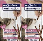 Sticks pour chat au saumon - CASINO animaplus dans le catalogue Géant Casino