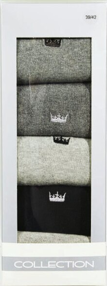 Coffret cadeau 5 paires chaussettes brodées homme - Géant Casino à Créteil Coffret cadeau 5 paires chaussettes brodées homme en promo chez Géant Casino Créteil à 7,90 €