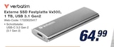 Externe SSD Festplatte Vx500, 1 TB, USB 3.1 Gen2 Angebote von Verbatim bei expert Görlitz für 64,99 €