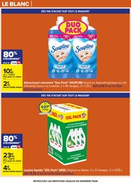 Prix et réduction Adoucissant dans le prospectus Carrefour en cours Offre Adoucissant dans le catalogue Carrefour du moment à la page 45