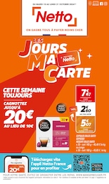 Prospectus Netto à Feurs, "LES JOURS MA CARTE", 16 pages, 15/10/2024 - 21/10/2024