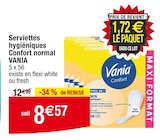 Promo Serviettes hygiéniques Confort normal à 8,57 € dans le catalogue Cora à Franconville