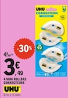 4 Mini Rollers Correcteurs - UHU dans le catalogue E.Leclerc