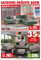 Aktueller Möbel Mahler Siebenlehn Prospekt mit Sofa, "EXTRA LANGE EINKAUFEN!", Seite 6