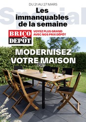 Catalogue Bricolage Brico Dépôt en cours à Amiens et alentours, "Les immanquables de la semaine", 1 page, 21/03/2024 - 27/03/2024