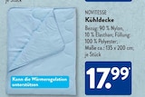 Kühldecke im ALDI SÜD Prospekt Kühldecke von Novitesse im aktuellen ALDI SÜD Prospekt für 17,99 €