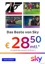 Sky Prospekt für Augsburg mit 4 Seiten Sky Prospekt für Augsburg: "Das Beste von Sky", 4 Seiten, 01.07.2022 - 11.07.2022