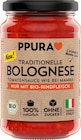 Tomatensoße, Bolognese mit Rindfleisch von PPURA für 3,95 € bei dm-drogerie markt im Angebot Tomatensoße, Bolognese mit Rindfleisch von PPURA im aktuellen dm-drogerie markt Prospekt